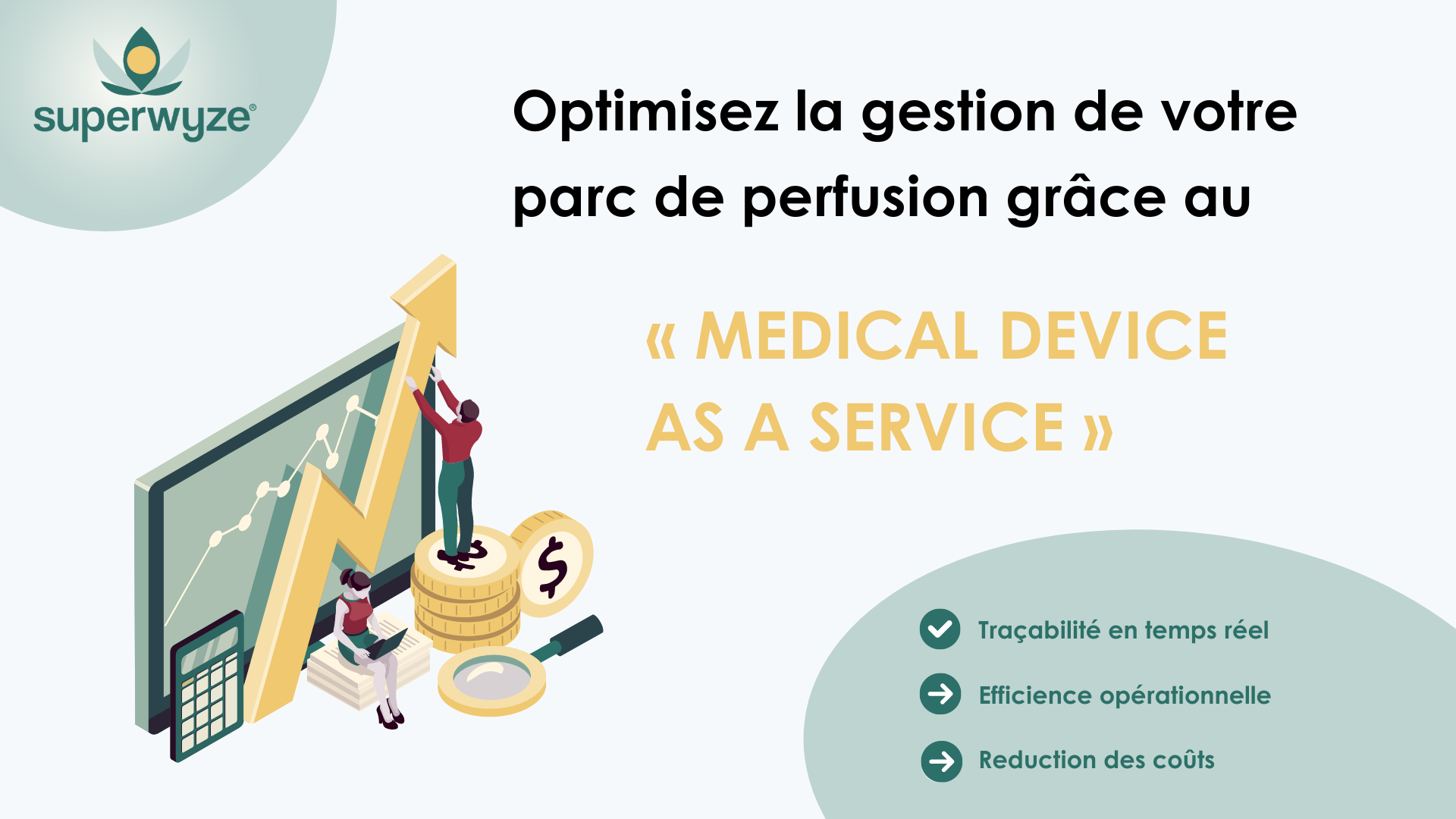 Illustration montrant les avantages de la localisation des équipements médicaux pour une gestion optimisée du parc d'équipements